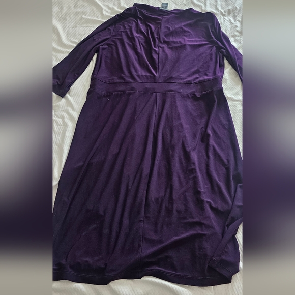 Beautiful soho Apparel purple dress 16 Wrap 3/4 Sleeve - Picture 5 of 7